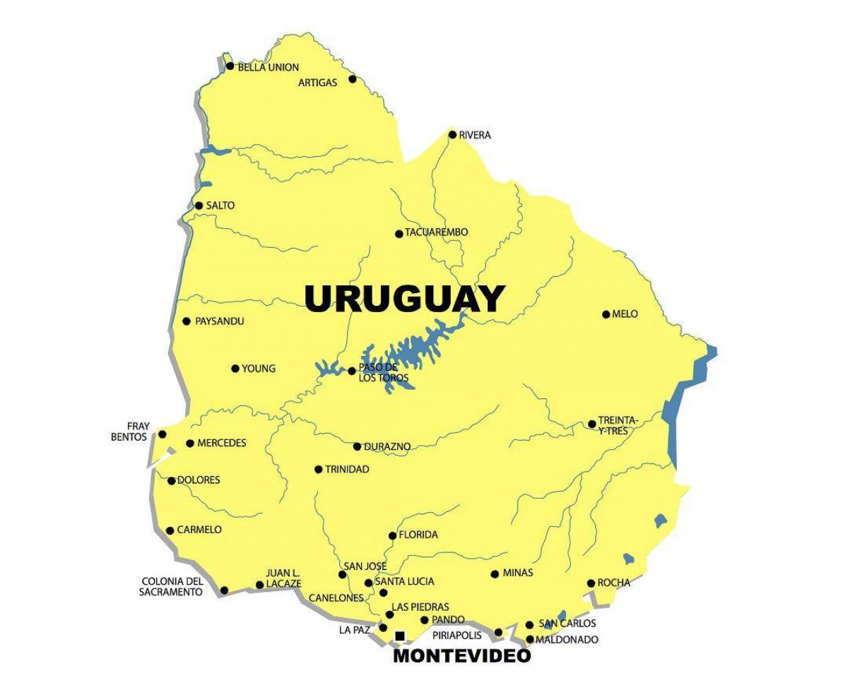 Карта річки Уругвай 