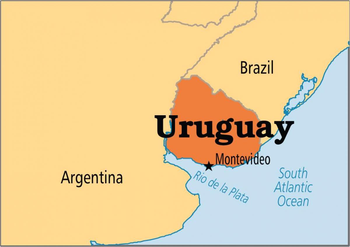 Уругвай карта столиці