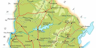 Карта Уругваю географії