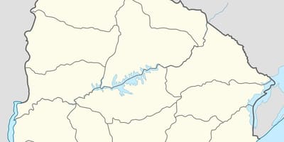 Карта Уругваю контур