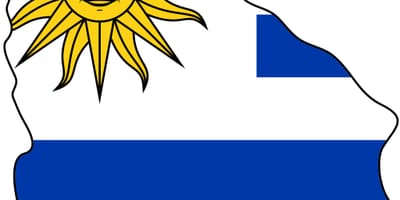 Карта прапор Уругваю